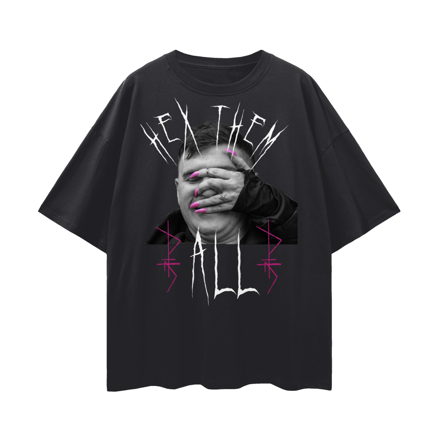 Hex Them All Streetwear Loose Drop Shoulder T-Shirt