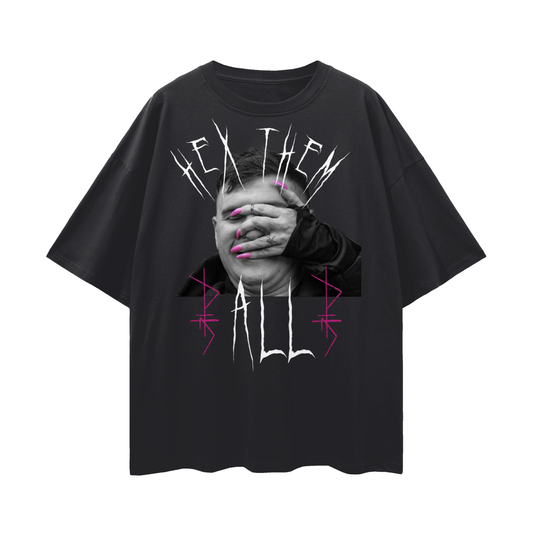 Hex Them All Streetwear Loose Drop Shoulder T-Shirt