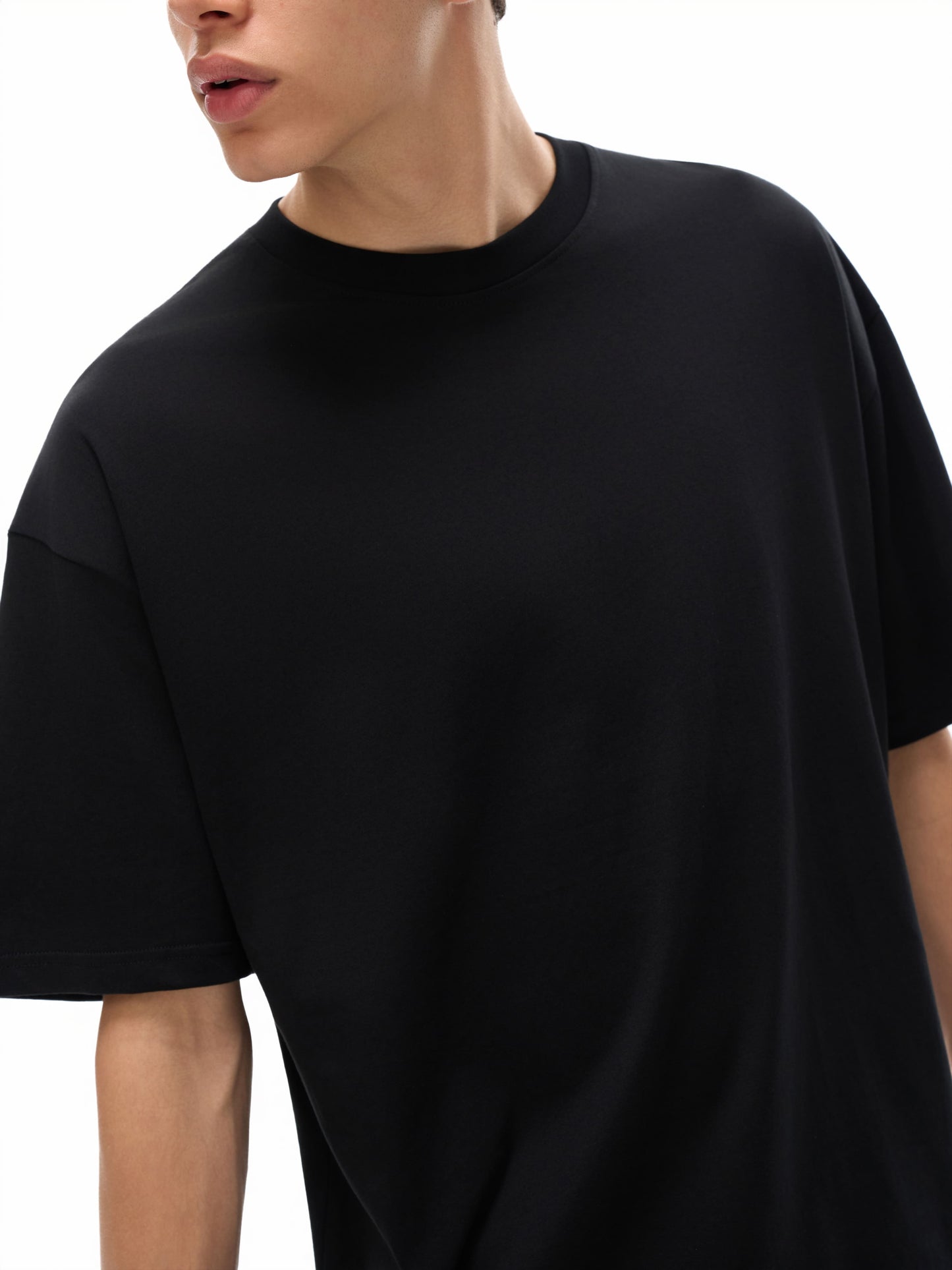 Brown|BROWN&PIERCED Streetwear Loose Drop Shoulder T-Shirt
