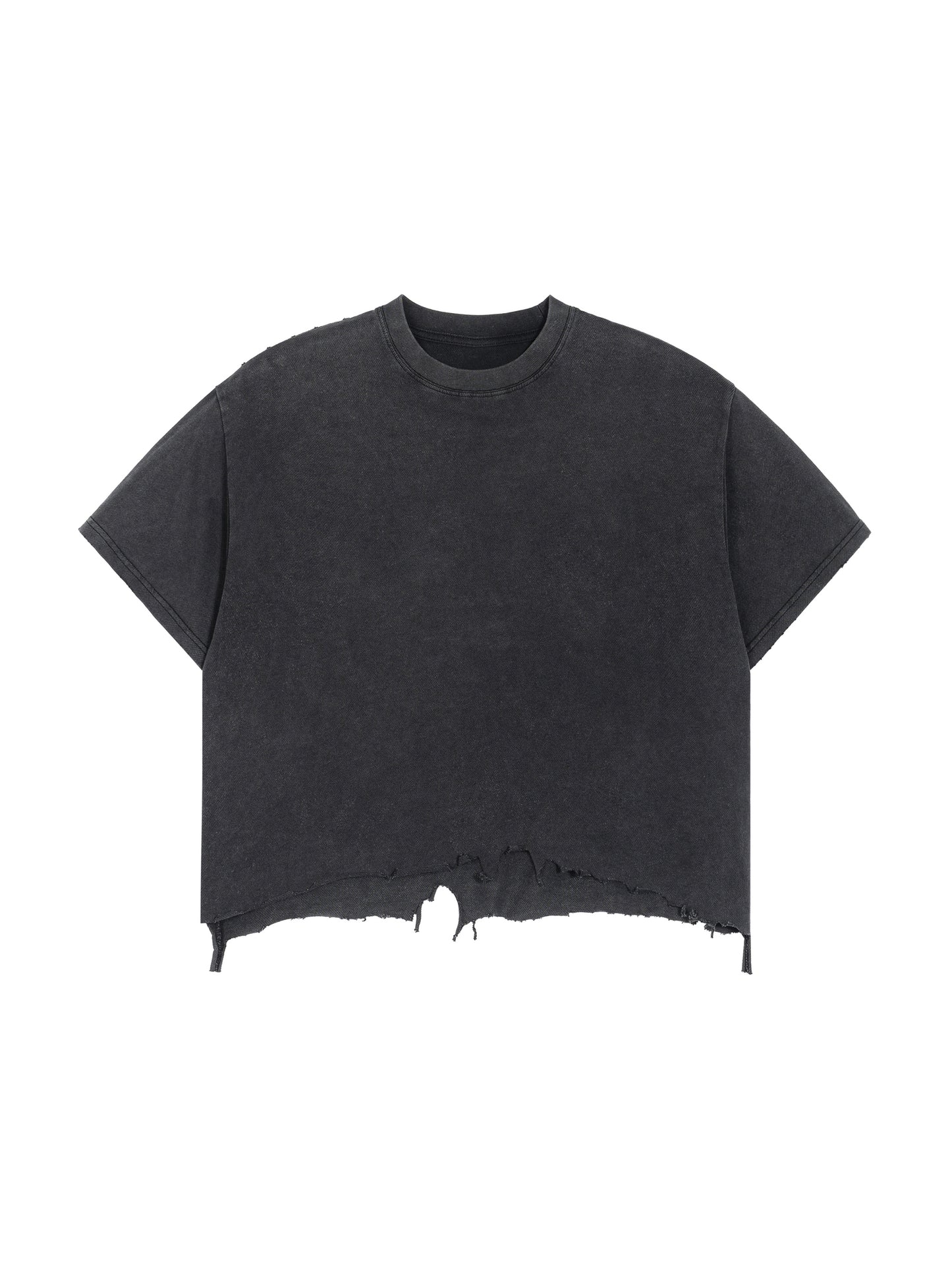 Chinga La Migra Vintage Wash Boxy Distressed Hem T-Shirt