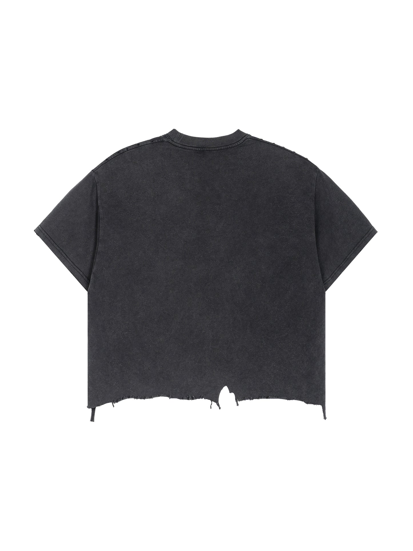 Chinga La Migra Vintage Wash Boxy Distressed Hem T-Shirt